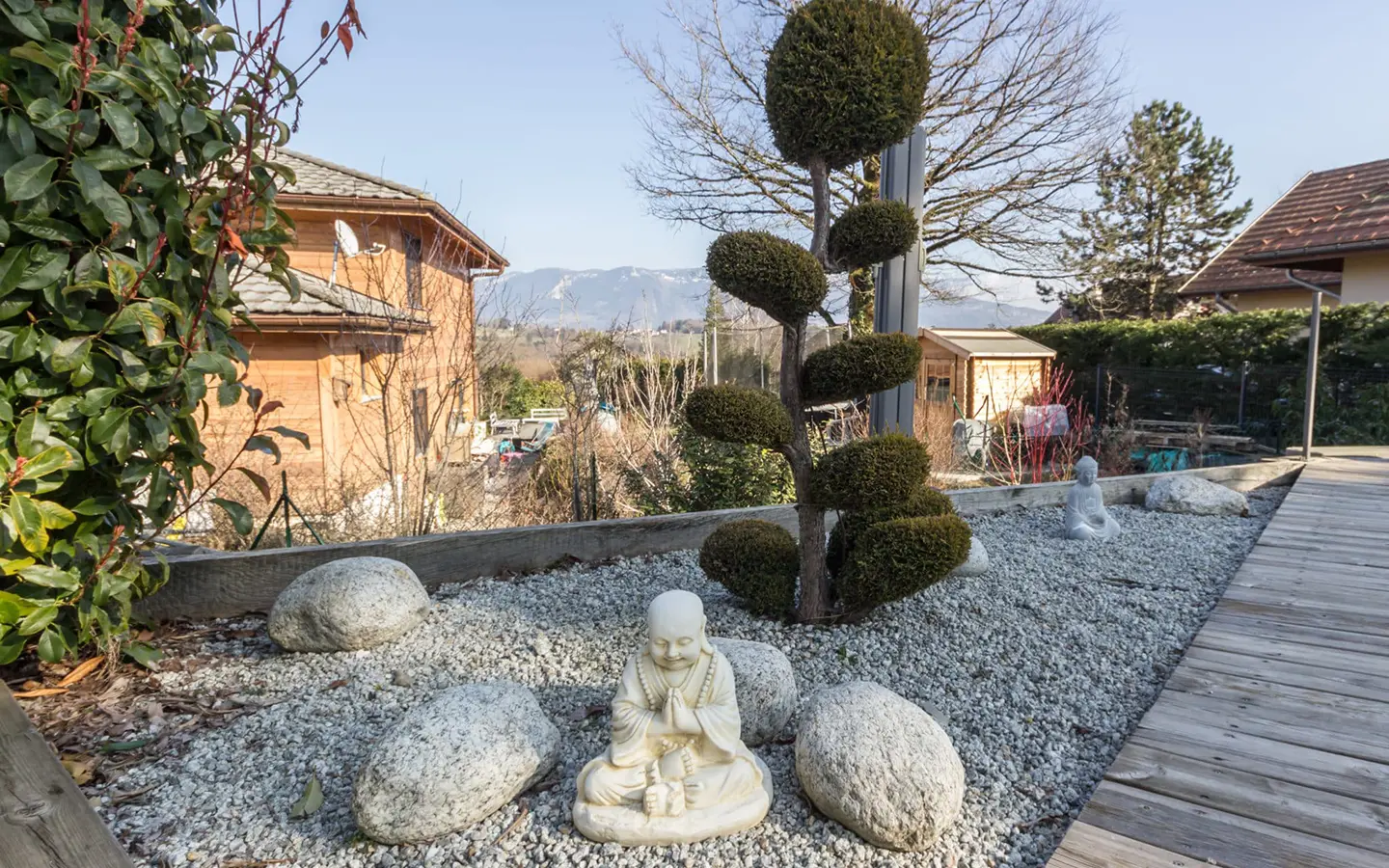 Annecy Nord maison ossature bois jardin