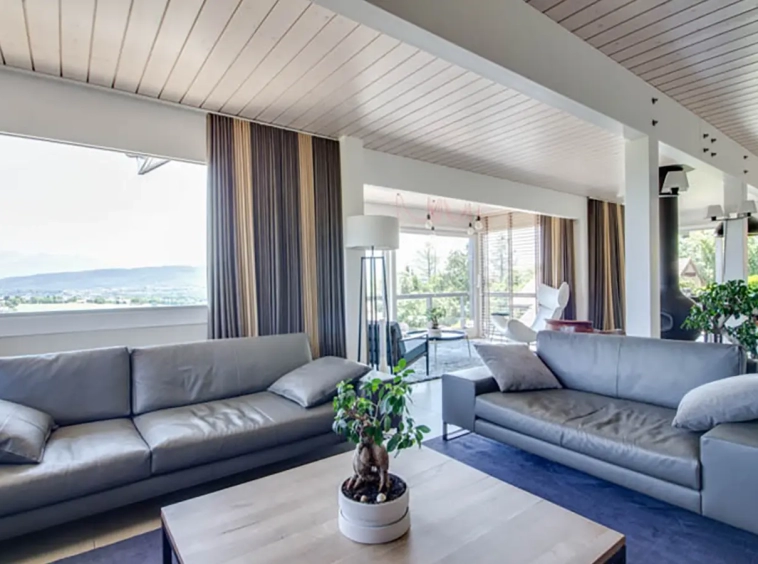 Annecy maison en ossature bois coin salon