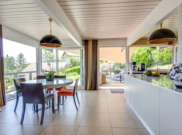 Annecy maison ossature bois coin cuisine