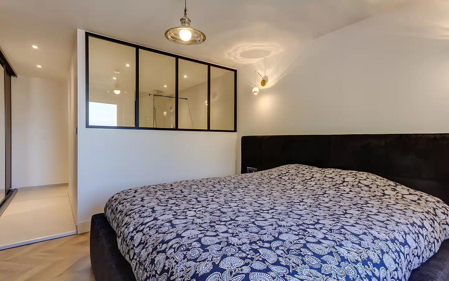 chambre parentale douche italienne dressing