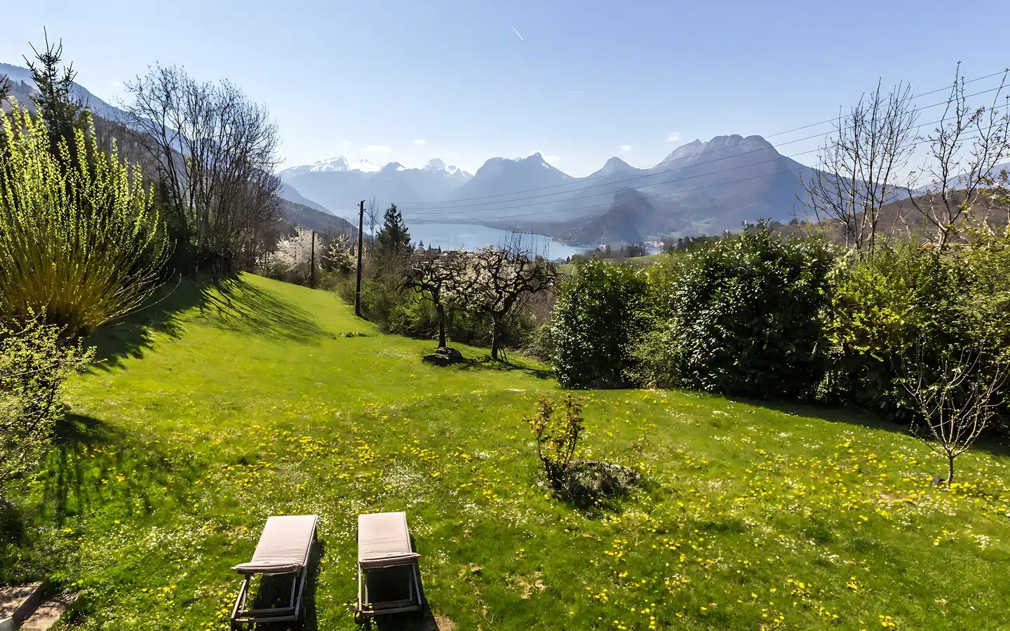 vue lac et montagnes