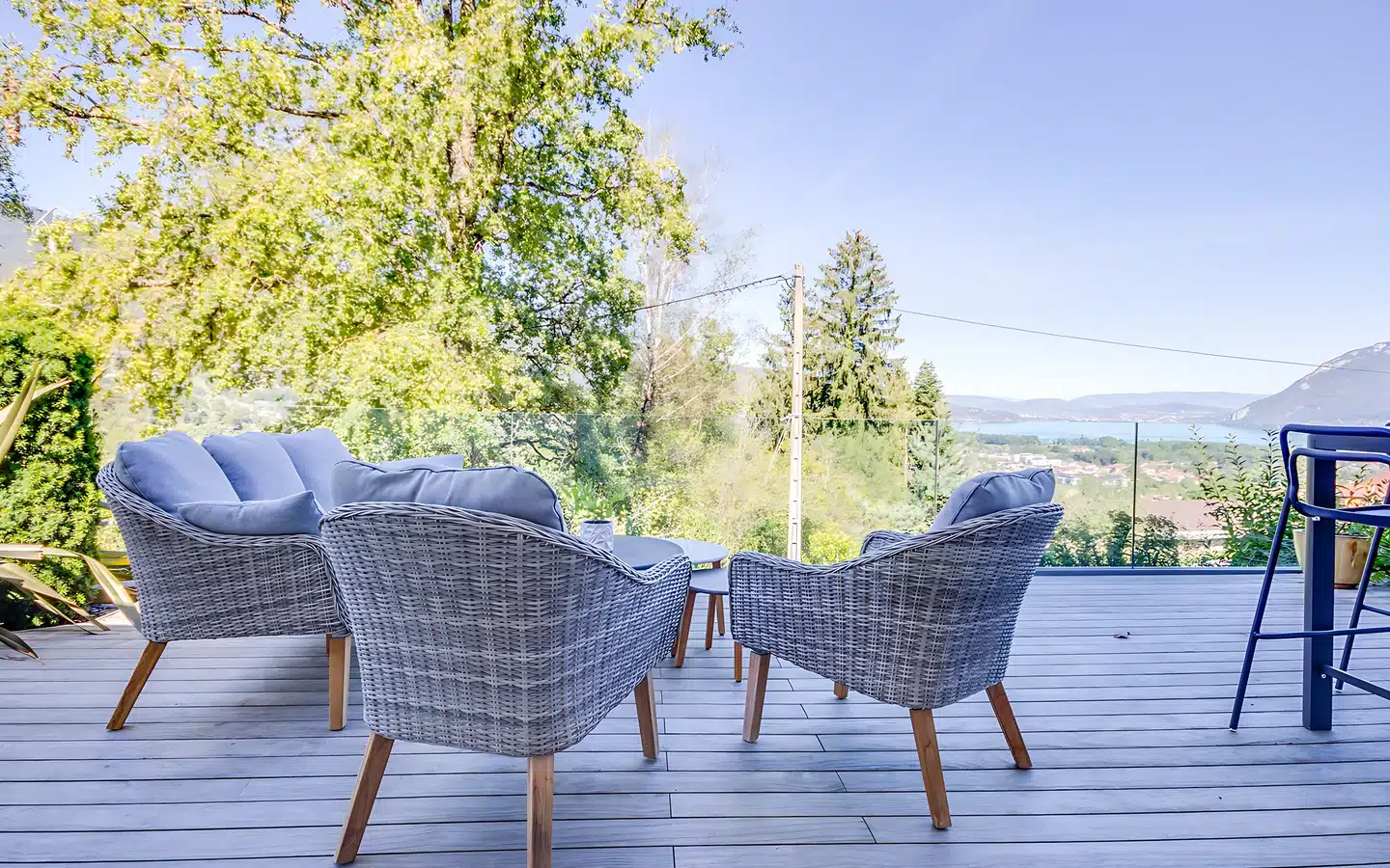 terrasse vue lac
